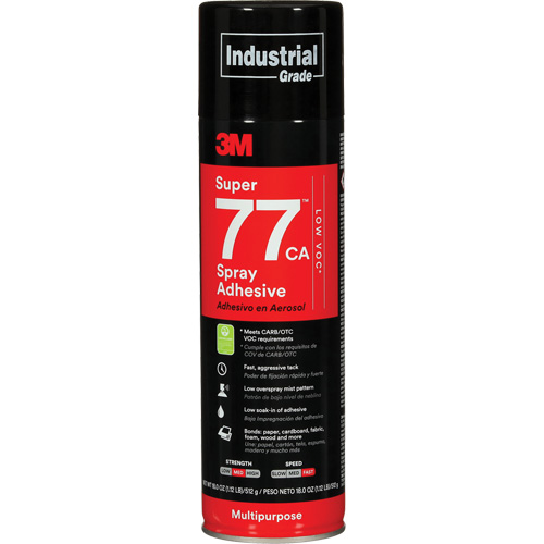 Super 77 Multi-Purpose Spray Adhesive, Aerosol Can St. Lawrence Industrial & Safety Supply
