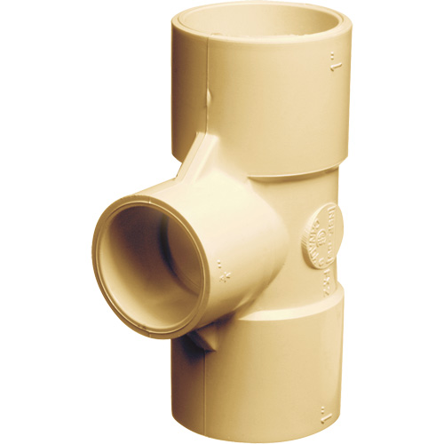 Raccord en T Flowguard Gold, R&eacute;ducteur, PVC-C, 1" x 1" x 3/4" St. Lawrence Industrial & Safety Supply