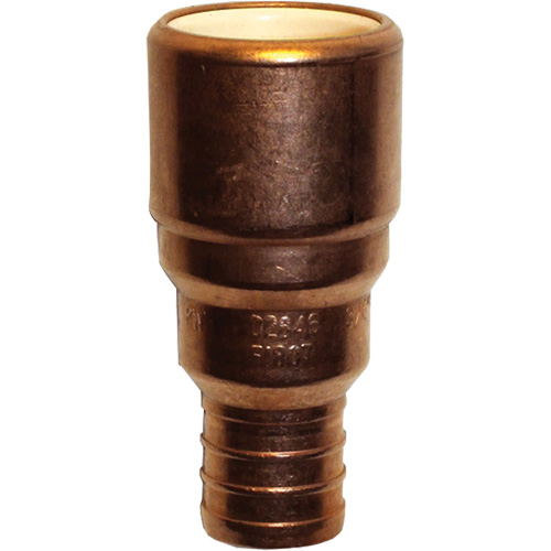 Adaptateur de tuyau, Embout femelle x PEX cannel&eacute;, 1/2" dia., Cuivre/PVC-C St. Lawrence Industrial & Safety Supply