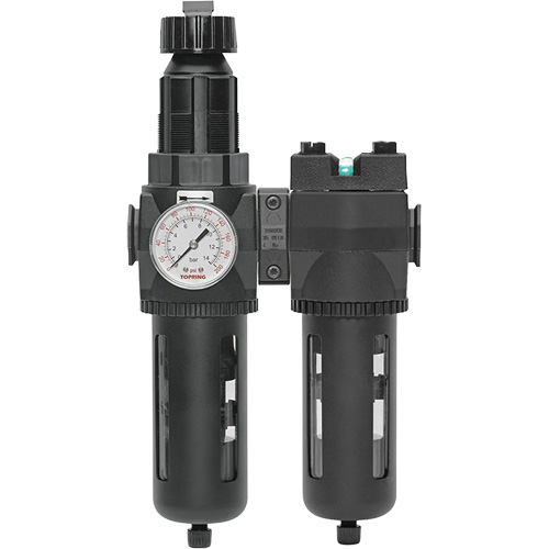 Filtre/r&eacute;gulateur + filtre coalescent drain manuel avec bol standard Modulair 400, 1/4" NPT, 150 psi, Capacit&eacute; de 9,1 oz liq. St. Lawrence Industrial & Safety Supply