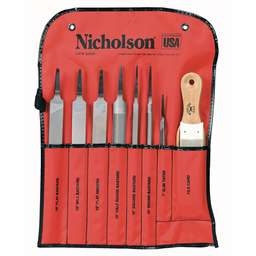 8-Piece Machinist File Set, 8 Pcs St. Lawrence Industrial & Safety Supply