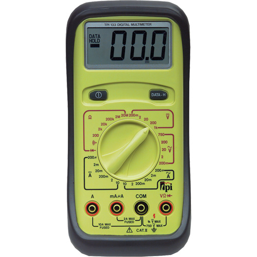 Large Display Multimeter, AC/DC Voltage, AC/DC Current St. Lawrence Industrial & Safety Supply