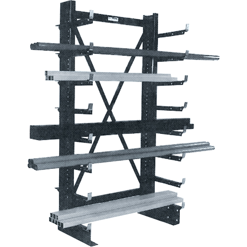 Rayonnage en porte-&agrave;-faux simple Minitree, 36" la x 76-3/16" h St. Lawrence Industrial & Safety Supply