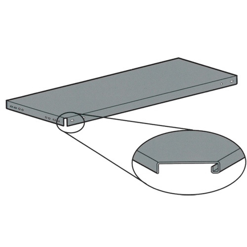 Slotted Angle Shelving - Shelves, Galvanized Steel, 36" W x 12" D St. Lawrence Industrial & Safety Supply