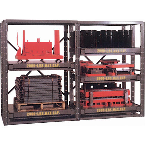 &eacute;tag&egrave;res E-Z Glide, Acier, &agrave; glissi&egrave;re, Capacit&eacute; 2000 lb, 48" la x 62,5" h x 36" p St. Lawrence Industrial & Safety Supply