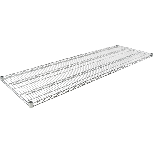 Wire Shelf for Heavy-Duty Chromate Wire Shelving, 72" W x 24" D, 600 lbs. Capacity St. Lawrence Industrial & Safety Supply