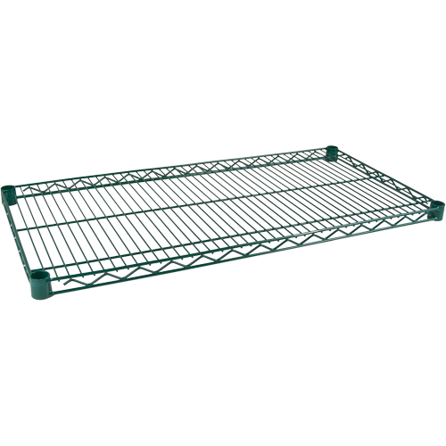 Tablette pour &eacute;tag&egrave;re robuste en treillis au fini d'&eacute;poxyde vert, 36" la x 24" p, 800 lb Capacit&eacute; St. Lawrence Industrial & Safety Supply