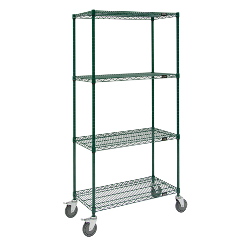 Chariots en treillis m&eacute;tallique, Fini &eacute;poxy, 36" x 80" x 24", Capacit&eacute; 800 lb St. Lawrence Industrial & Safety Supply
