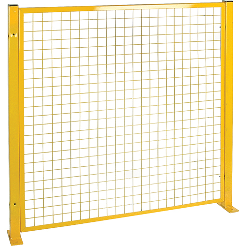 Protecteur de p&eacute;rim&egrave;tre de style treillis, 4' h x 4' la, Jaune St. Lawrence Industrial & Safety Supply
