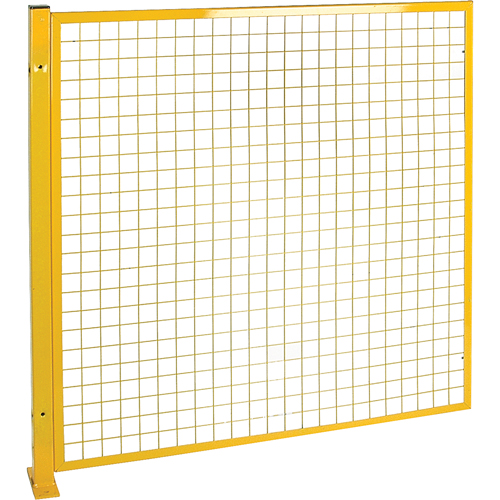 Protecteur de p&eacute;rim&egrave;tre de style treillis, 4' h x 4' la, Jaune St. Lawrence Industrial & Safety Supply