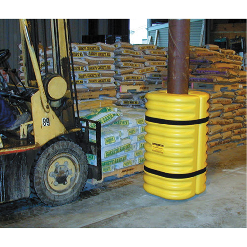 Column Protector, 10" x 10"/10" x 10 " Inside Opening, 24" L x 24" W x 42" H, Yellow St. Lawrence Industrial & Safety Supply