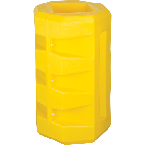 Column Protectors, 14" x 14" Inside Opening, 31" L x 31" W x 42" H, Yellow St. Lawrence Industrial & Safety Supply