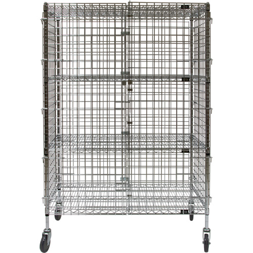 Chariot de s&eacute;curit&eacute;, Chrom&eacute;, 48" x 69" x 24", Capacit&eacute; 500 lb St. Lawrence Industrial & Safety Supply