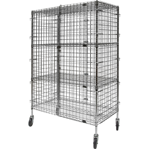 Chariot de s&eacute;curit&eacute;, Chrom&eacute;, 48" x 69" x 24", Capacit&eacute; 500 lb St. Lawrence Industrial & Safety Supply