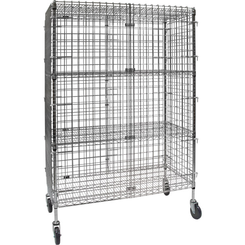 Chariot de s&eacute;curit&eacute;, Chrom&eacute;, 48" x 69" x 24", Capacit&eacute; 500 lb St. Lawrence Industrial & Safety Supply