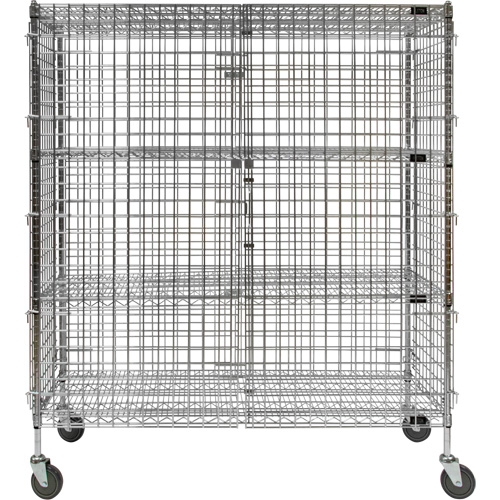 Chariot de s&eacute;curit&eacute;, Chrom&eacute;, 60" x 69" x 24", Capacit&eacute; 500 lb St. Lawrence Industrial & Safety Supply