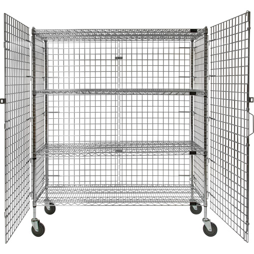 Chariot de s&eacute;curit&eacute;, Chrom&eacute;, 60" x 69" x 24", Capacit&eacute; 500 lb St. Lawrence Industrial & Safety Supply