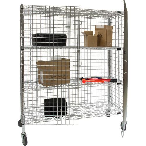 Chariot de s&eacute;curit&eacute;, Chrom&eacute;, 60" x 69" x 24", Capacit&eacute; 500 lb St. Lawrence Industrial & Safety Supply