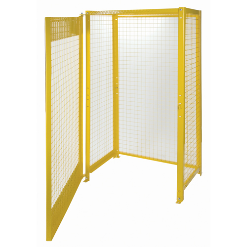 Armoires pour cylindres &agrave; gaz, nbre de bouteilles: 10, 44" , 30" , 74" , Jaune St. Lawrence Industrial & Safety Supply