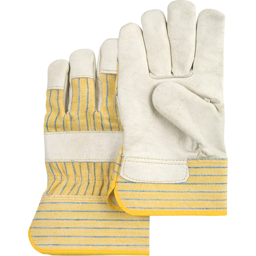 Standard-Duty Dry-Palm Fitters Gloves, Large, Grain Cowhide Palm, Cotton Inner Lining St. Lawrence Industrial & Safety Supply