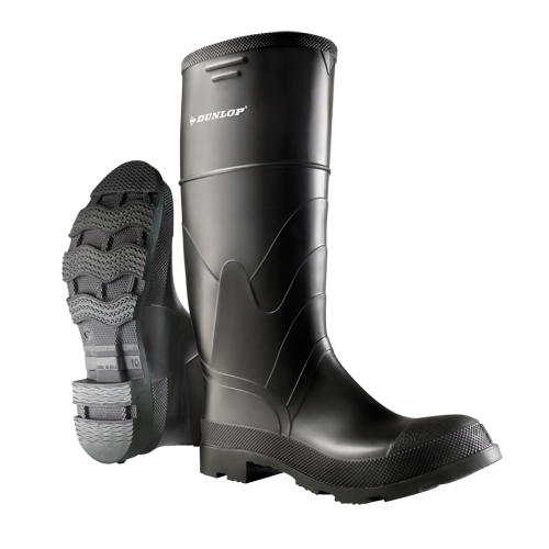 Bottes &eacute;conomiques de 16", PVC, Embout Acier, Pointure 6, Semelle R&eacute;sistant aux perforations St. Lawrence Industrial & Safety Supply