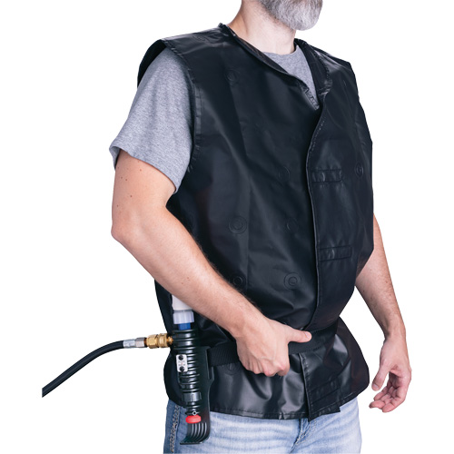 ALLEGRO INDUSTRIES Vortex Cooling Vest, Large, Black St. Lawrence Industrial & Safety Supply
