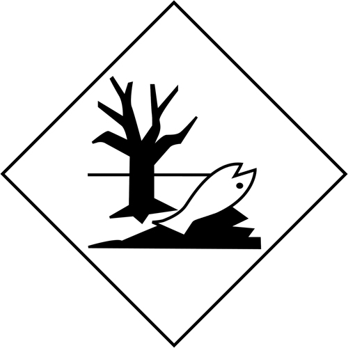 Marine Pollutant Mark TDG Shipping Labels, 4" L x 4" W, Black on White St. Lawrence Industrial & Safety Supply