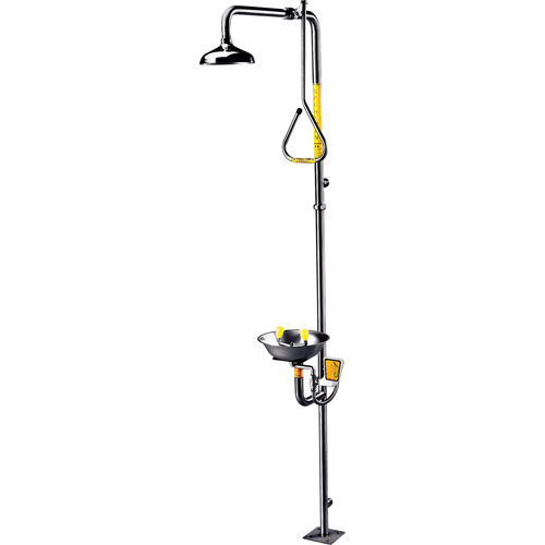 Combinaison de douche & douche oculaire/faciale a&eacute;r&eacute;e Safe-T-Zone St. Lawrence Industrial & Safety Supply