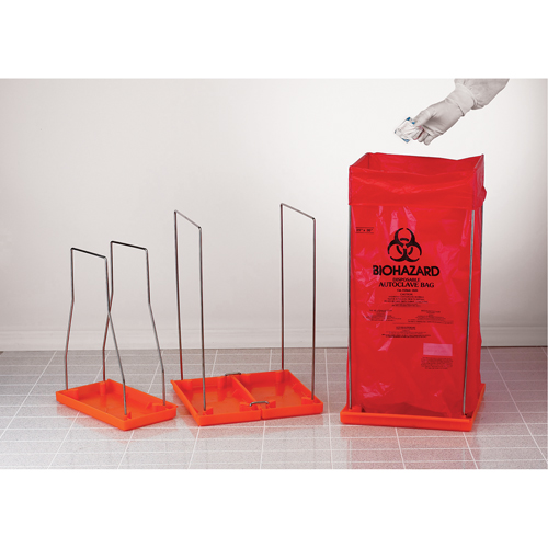 Clavies&reg; Bag Holders, Bio-Hazard, 14" L x 14" W St. Lawrence Industrial & Safety Supply
