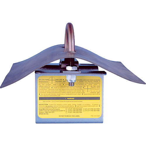 Ancrage permanent pour toiture, Toit, Usage Permanent St. Lawrence Industrial & Safety Supply