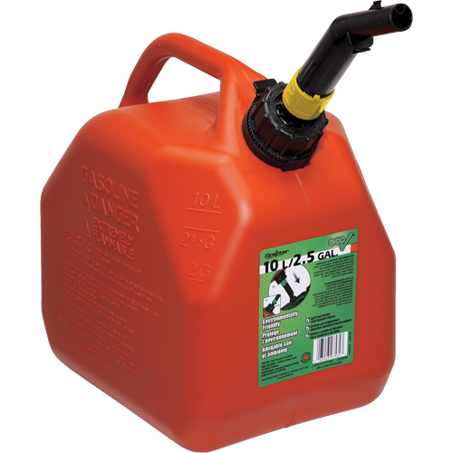 Eco&reg; Gas Cans, 2.5 US gal./9.46 L, Red, CSA Compliant/ULC St. Lawrence Industrial & Safety Supply