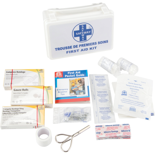 Trousse de premiers soins, Dispositif m&eacute;dical Classe 1, Boîte en plastique St. Lawrence Industrial & Safety Supply
