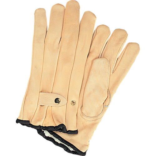 Gants de cordeur doubl&eacute;s pour l'hiver, Petit, Paume Cuir fleur de vache, Doubleure Molleton St. Lawrence Industrial & Safety Supply