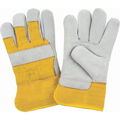 Premium Winter-Lined Fitters Gloves, Medium, Split Cowhide Palm, Foam Fleece Inner Lining St. Lawrence Industrial & Safety Supply