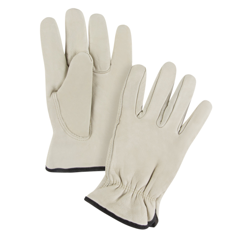 Gants de conducteur doubl&eacute;s pour l'hiver d'usage standard, 2T-Grand, Paume en Cuir fleur de vache, Molleton St. Lawrence Industrial & Safety Supply