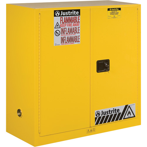 Armoires Sure-Grip EX pour produits inflammables, 30 gal., 2 Porte(s), 43" La x 44" h x 18" p St. Lawrence Industrial & Safety Supply