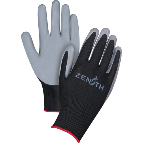 Gants enduits confortables de premi&egrave;re qualit&eacute;, 8/Moyen, R&ecirc;vetement Nitrile, Calibre 13, Enveloppe en Polyester St. Lawrence Industrial & Safety Supply