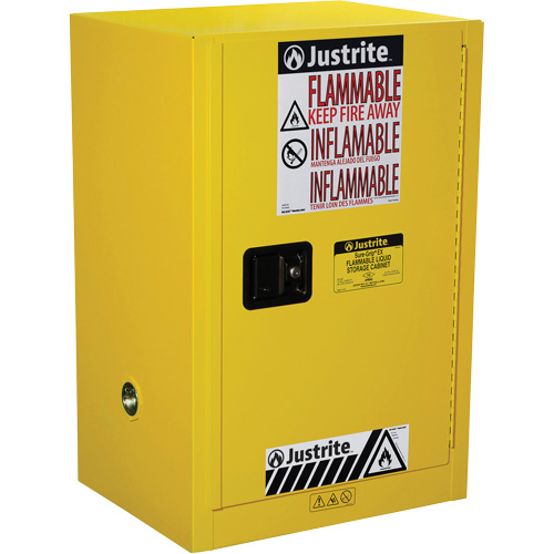 Armoire de s&eacute;curit&eacute; compacte pour produits inflammables EX Sure-Grip, 12 gal., 1 Porte(s), 23,25" La x 35" h x 18" p St. Lawrence Industrial & Safety Supply