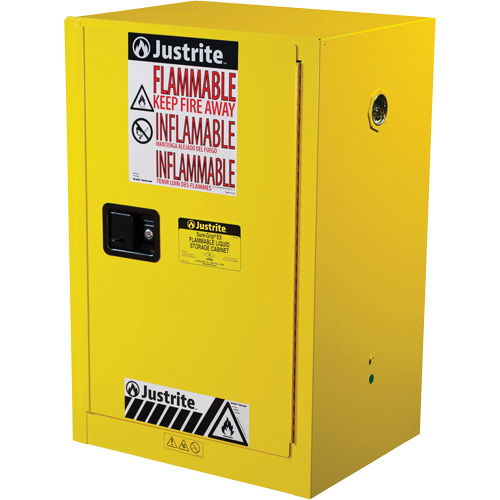 Armoire de s&eacute;curit&eacute; compacte pour produits inflammables EX Sure-Grip, 12 gal., 1 Porte(s), 23,25" La x 35" h x 18" p St. Lawrence Industrial & Safety Supply