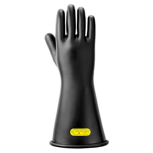 Gants isolants en caoutchouc naturel noir, ASTM classe 2, Taille 10, 14" lo St. Lawrence Industrial & Safety Supply