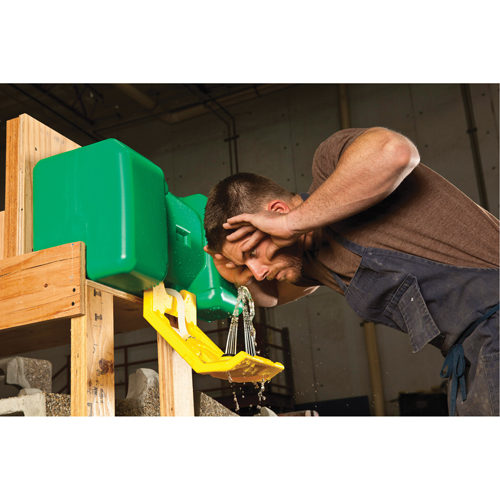 Eyewash Station, Gravity-Fed, 9 gal. Capacity, Meets ANSI Z358.1 St. Lawrence Industrial & Safety Supply