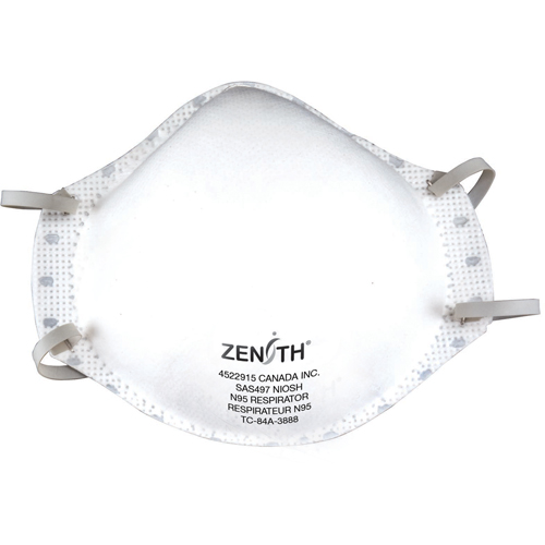 Respirateur contre les particules, N95, Certifi&eacute; NIOSH, Moyen/grand St. Lawrence Industrial & Safety Supply