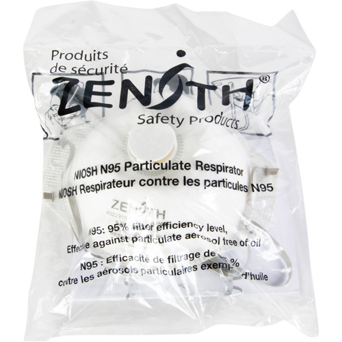 Respîrateur contre les particules - Emballage pour machine distributrice, N95, Certifi&eacute; NIOSH, Moyen/grand St. Lawrence Industrial & Safety Supply