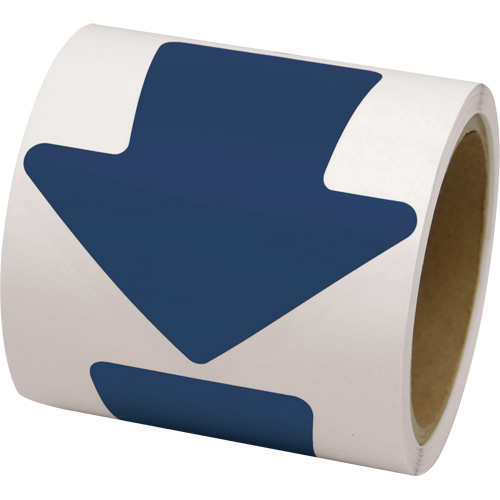 Coloured Floor Marking Decals, Arrow, 4" L x 4" W, Blue, Vinyl St. Lawrence Industrial & Safety Supply