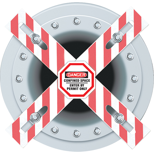 Barri&egrave;re Danger Man-Way Cross St. Lawrence Industrial & Safety Supply