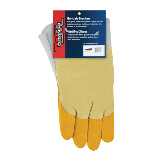 Gants de soudage pour pipelinier, Cuir de vache refendu, Taille Grand St. Lawrence Industrial & Safety Supply