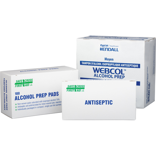 Alcohol Swabs, Towelette, Antiseptic St. Lawrence Industrial & Safety Supply