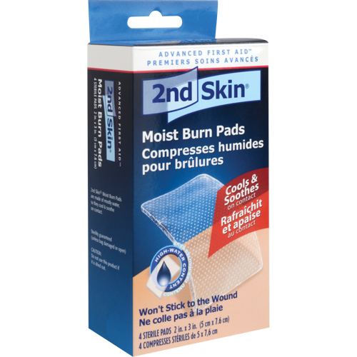 2nd Skin&reg; Moist Burn Pads, 2" x 3", Class 2 St. Lawrence Industrial & Safety Supply