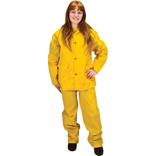 RZ100 Rain Suit, Polyester/PVC, Small, Yellow St. Lawrence Industrial & Safety Supply