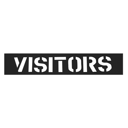 Pochoirs pour parc de stationnement, Anglais, 12" St. Lawrence Industrial & Safety Supply